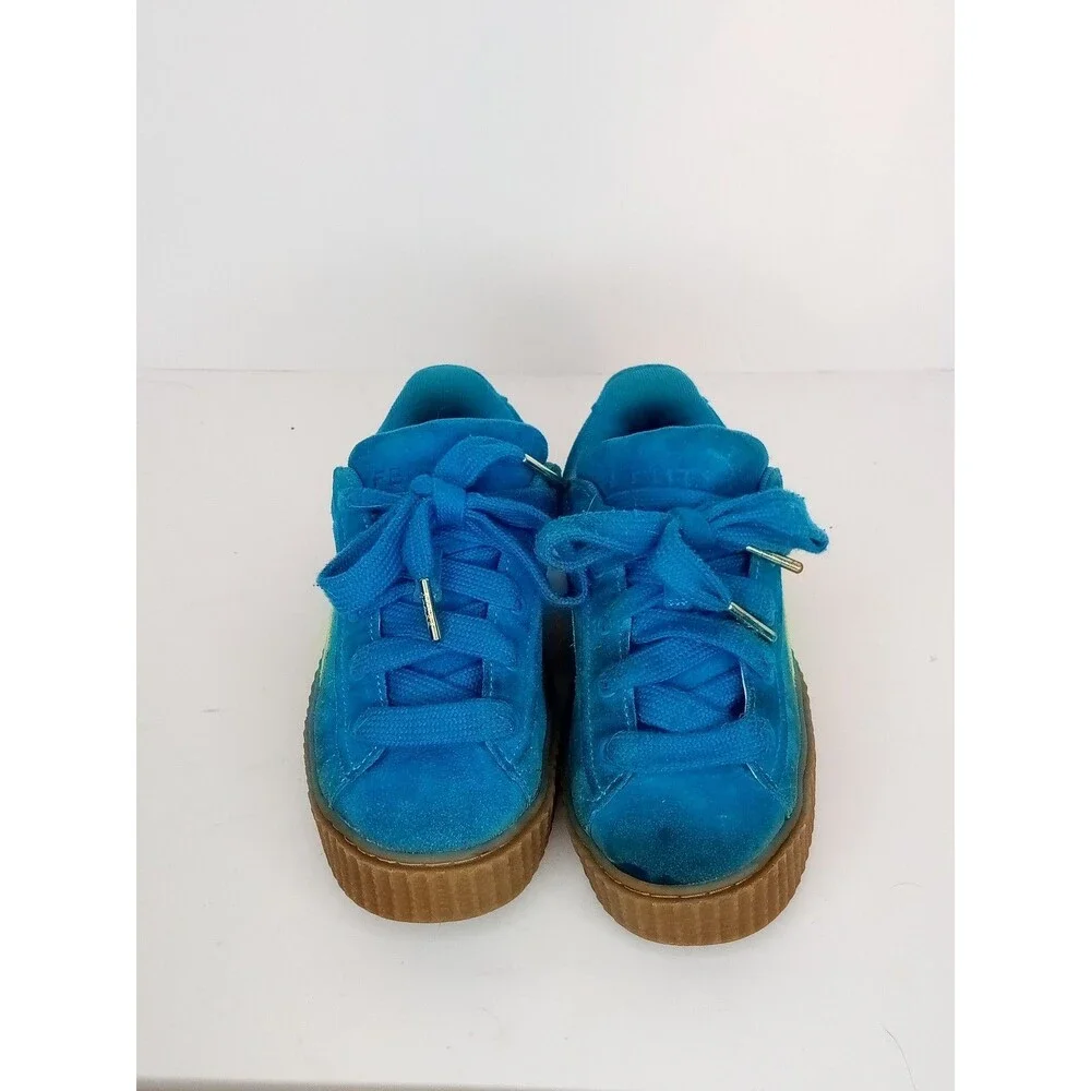Puma Fenty x Creeper Phatty Speed Blue Lime Rihanna Womens Size 5 399332-02